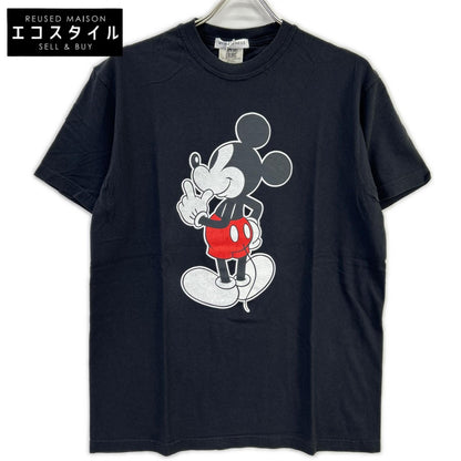 My weakness マイウィークネス 12-CS-05 ブラック ミッキー プリント 半袖Tシャツ トップス