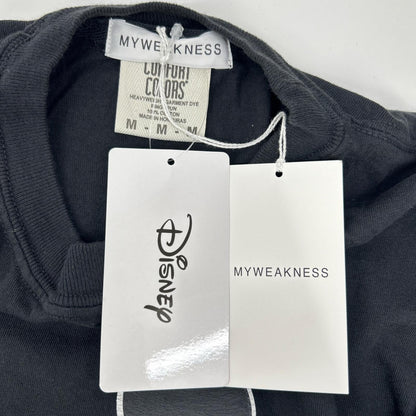 My weakness マイウィークネス 12-CS-05 ブラック ミッキー プリント 半袖Tシャツ トップス
