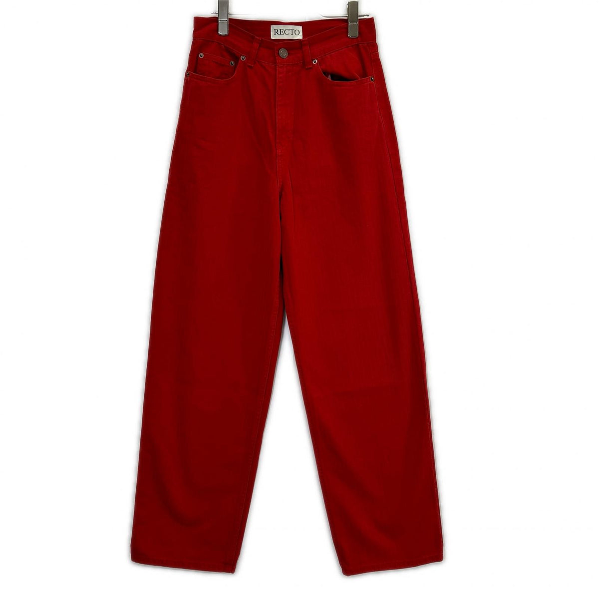 RECTO レクト RW25WDPT004RD Red GARMENT DYED DENIM PANTS Bottoms
