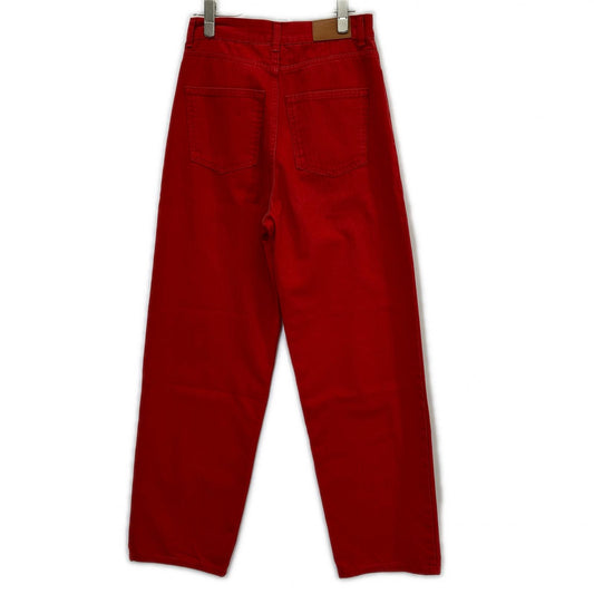 RECTO レクト RW25WDPT004RD Red GARMENT DYED DENIM PANTS Bottoms