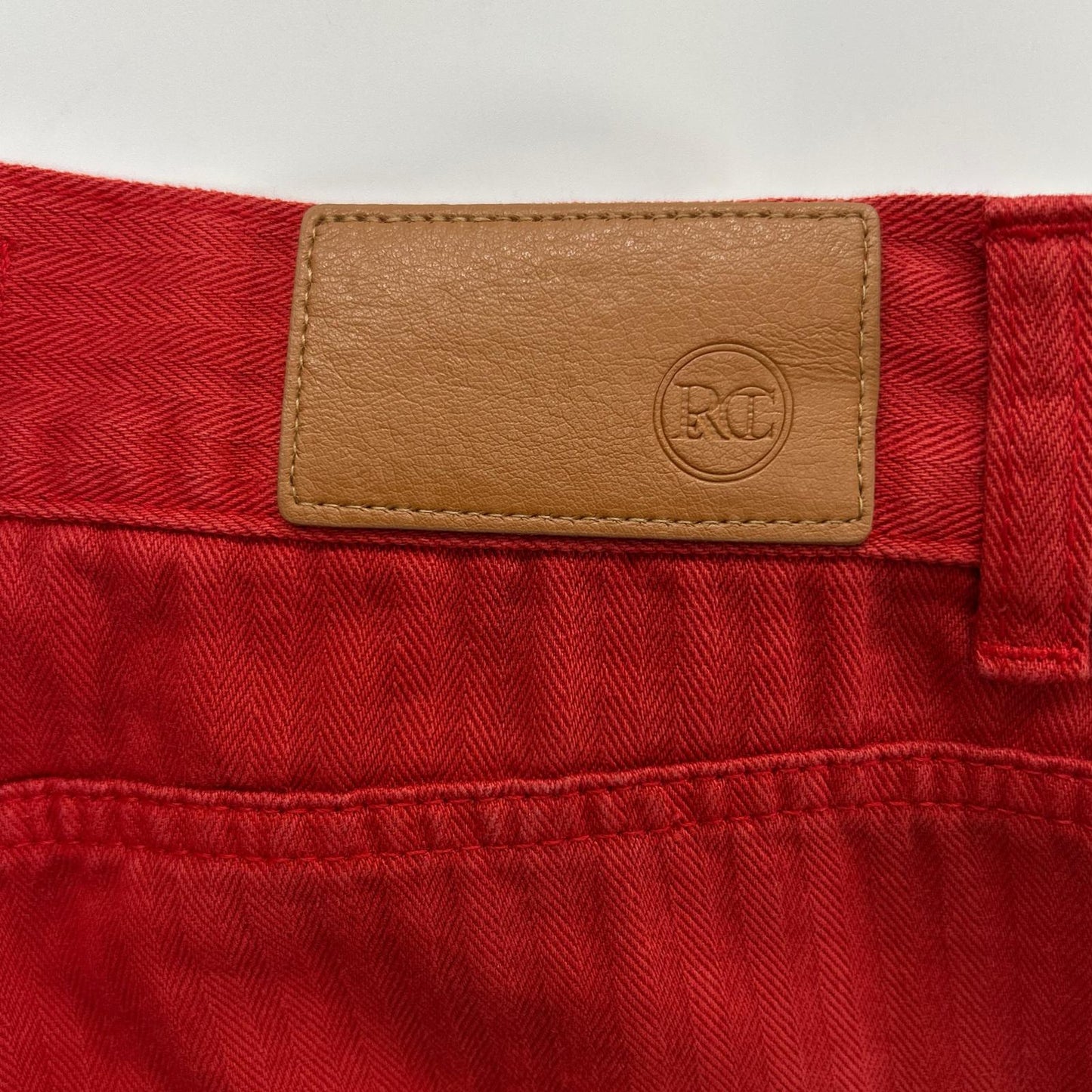 RECTO レクト RW25WDPT004RD レッド GARMENT DYED DENIM PANTS ボトムス