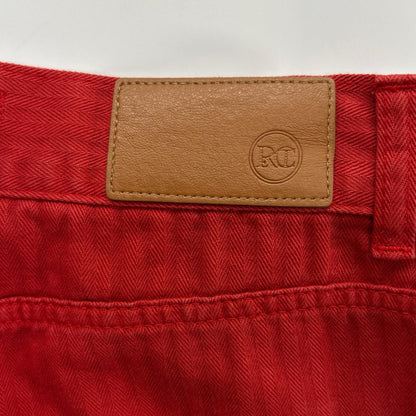 RECTO レクト RW25WDPT004RD Red GARMENT DYED DENIM PANTS Bottoms