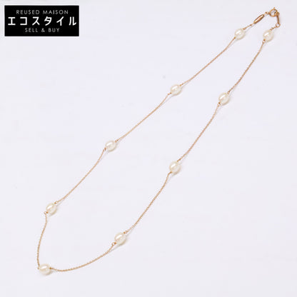 TIFFANY&Co. ティファニー 750YG エルサ ペレッティ 9Pパール バイザヤード ネックレス