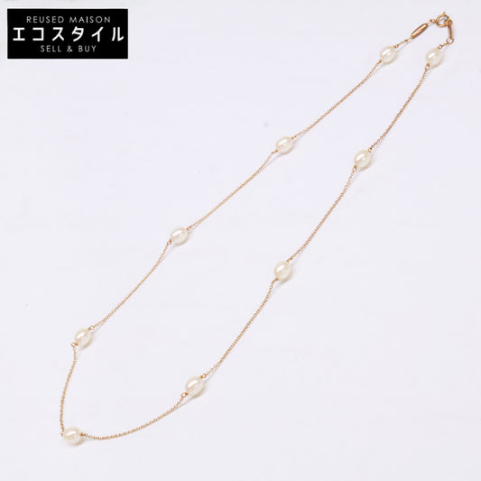 TIFFANY&Co. ティファニー 750YG エルサ ペレッティ 9Pパール バイザヤード ネックレス