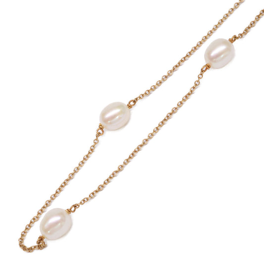 TIFFANY&Co. ティファニー 750YG エルサ ペレッティ 9Pパール バイザヤード ネックレス
