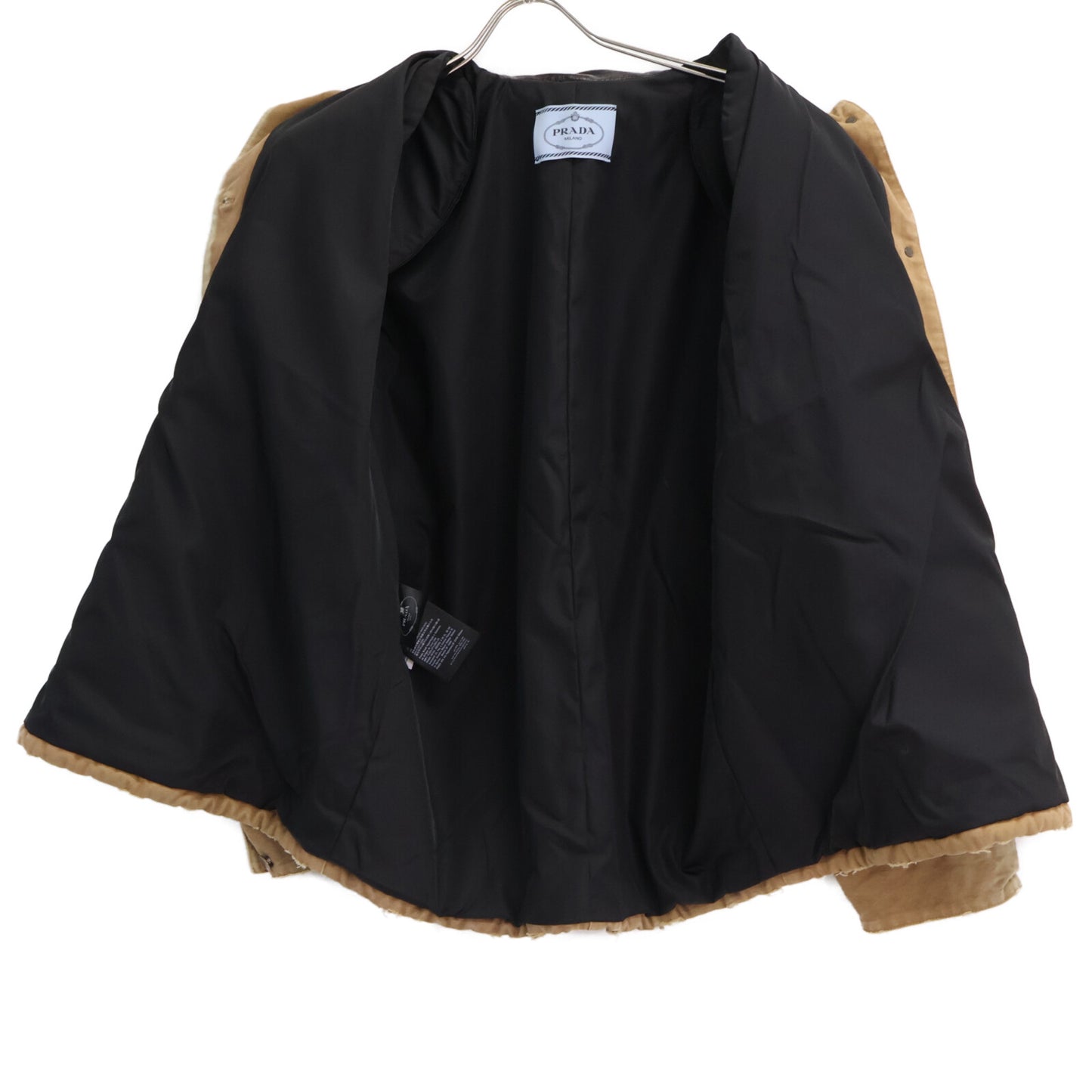 PRADA プラダ 【美品/国内正規/24年製】29X181 FROM THE RUNWAY ダメージ加工 キャンバスジャケット ジャケット