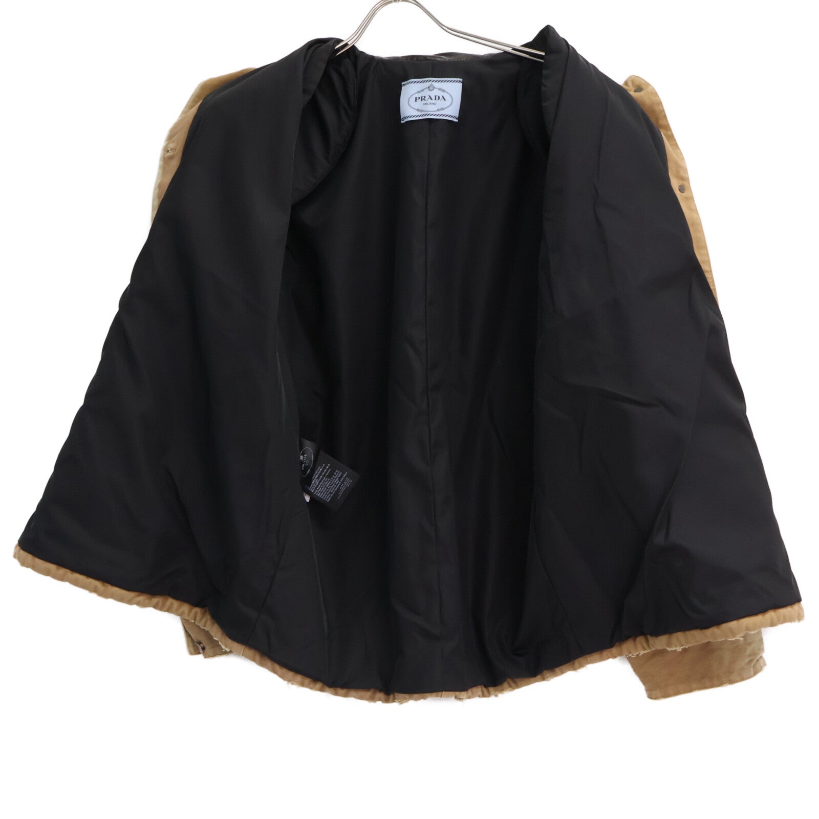 PRADA プラダ 【美品/国内正規/24年製】29X181 FROM THE RUNWAY ダメージ加工 キャンバスジャケット ジャケット
