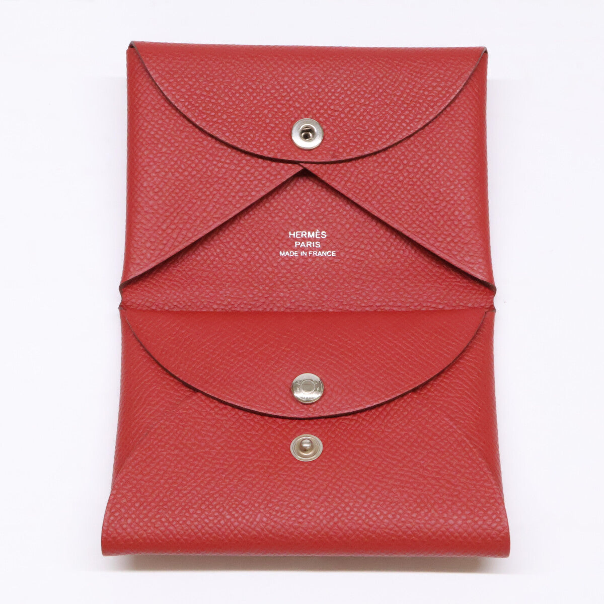 HERMES エルメス 【美品】W刻印 カルヴィ デュオ エプソン カード コインケース