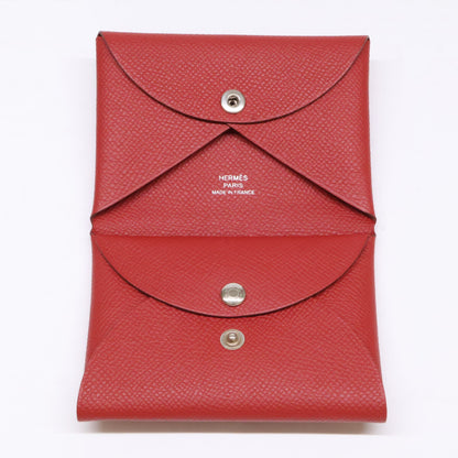 HERMES エルメス 【美品】W刻印 カルヴィ デュオ エプソン カード コインケース