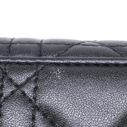 Christian Dior クリスチャンディオール Lady Dior レディディオール カナージュ ラムスキン コンパクトウォレット 三つ折り財布（小銭入れあり）