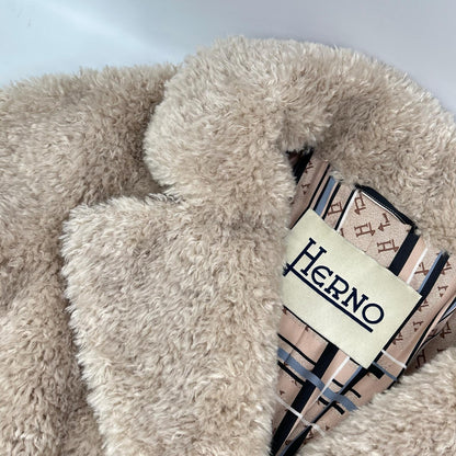 HERNO ヘルノ CA000500D CURLY FAUX FUR OVERSIZE FIT コート コート