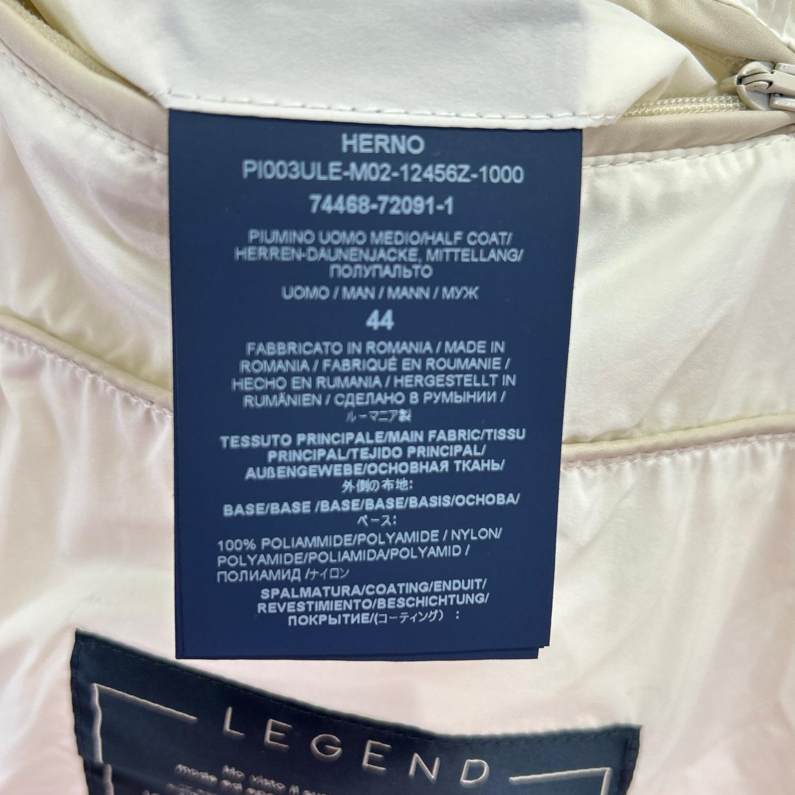 HERNO ヘルノ PI003ULE-M02-12456Z レジェンド ホワイト ダウンコート コート