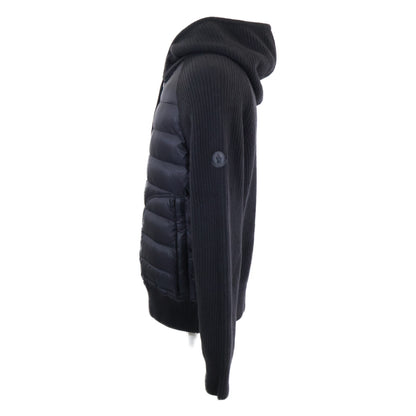 MONCLER Monkurē Excellent Condition CARDIGAN TRICOT Knit-Panel Hooded Down Jacket Jacket
