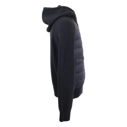 MONCLER Monkurē Excellent Condition CARDIGAN TRICOT Knit-Panel Hooded Down Jacket Jacket