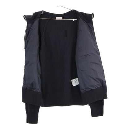 MONCLER Monkurē Excellent Condition CARDIGAN TRICOT Knit-Panel Hooded Down Jacket Jacket
