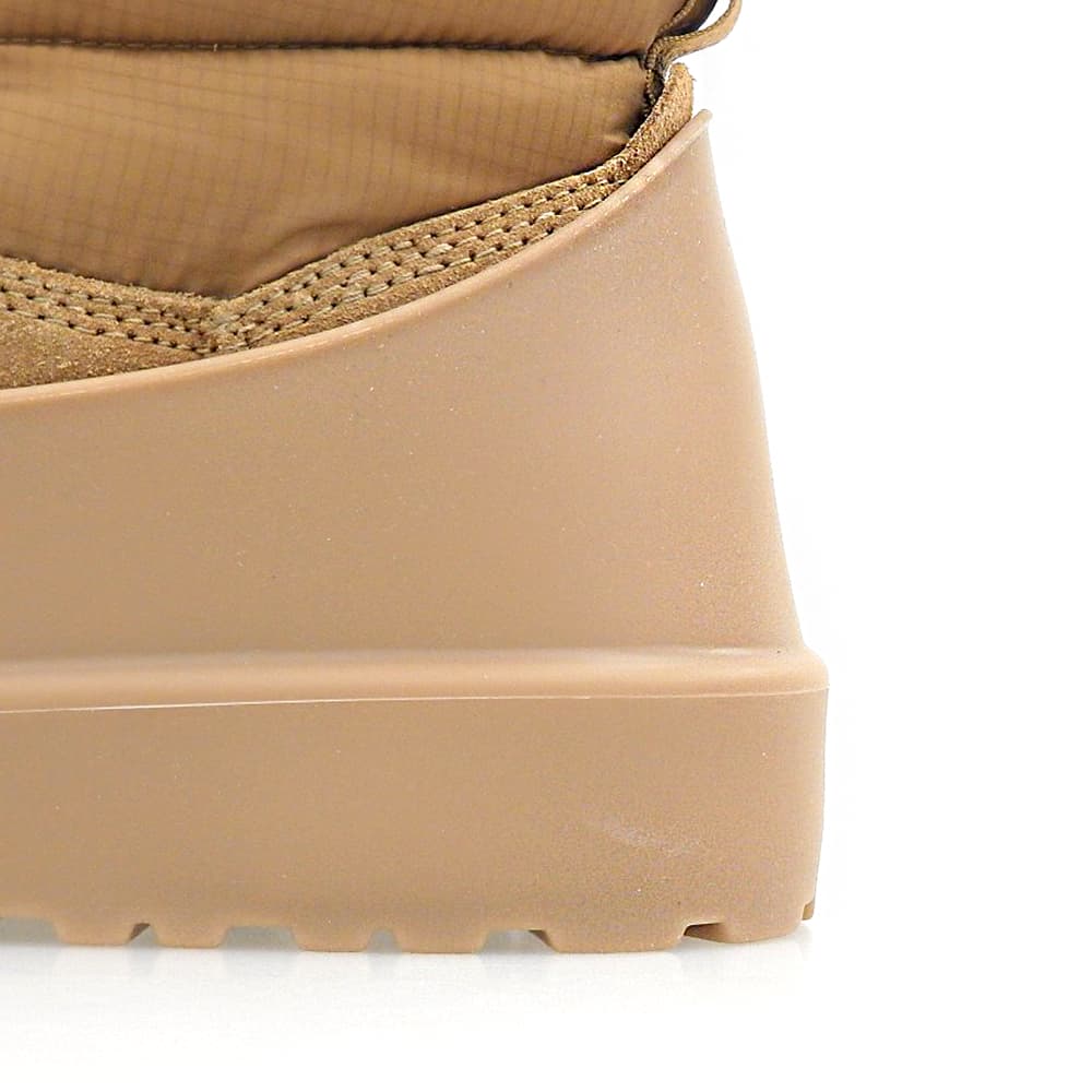 UGG アグ 美品 M クラシック ミニ レースアップ ウェザーブーツ レディース ブラウン 24cm 1120849 シューズ