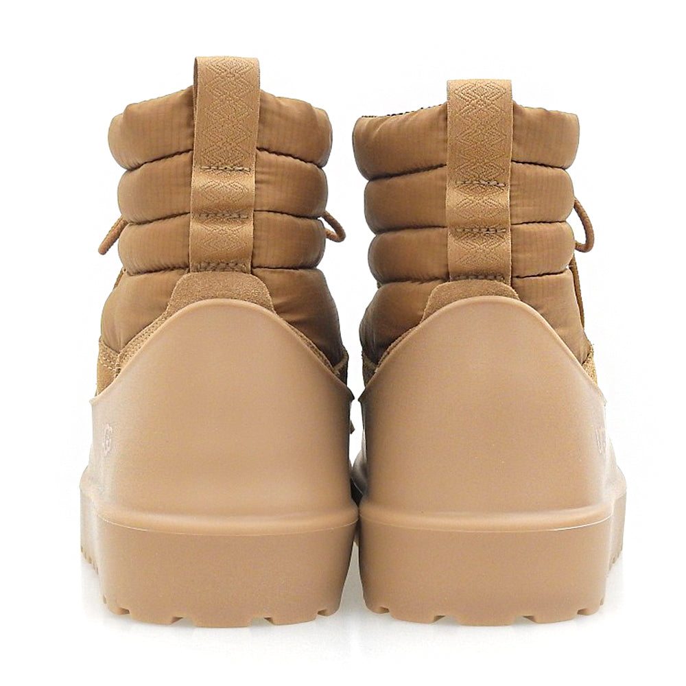 UGG アグ 美品 M クラシック ミニ レースアップ ウェザーブーツ レディース ブラウン 24cm 1120849 シューズ