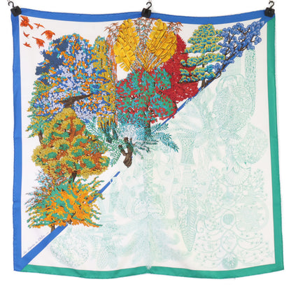 HERMES エルメス 【美品】Les Legendes de l'Arbre 木の伝説 カレ90 シルク100％ スカーフ