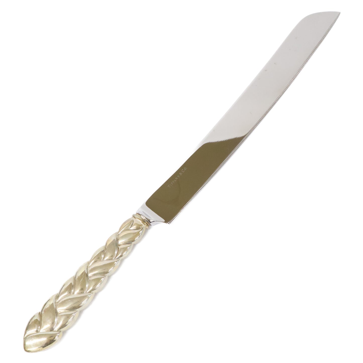 TIFFANY&Co. Tiffany & Co. [Excellent condition] sterling silver bread knife with braided handle other