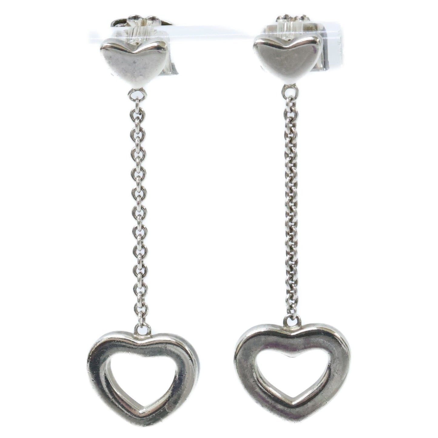 TIFFANY&Co. ティファニー 【美品】AG925 ハートリンク ドロップ ピアス