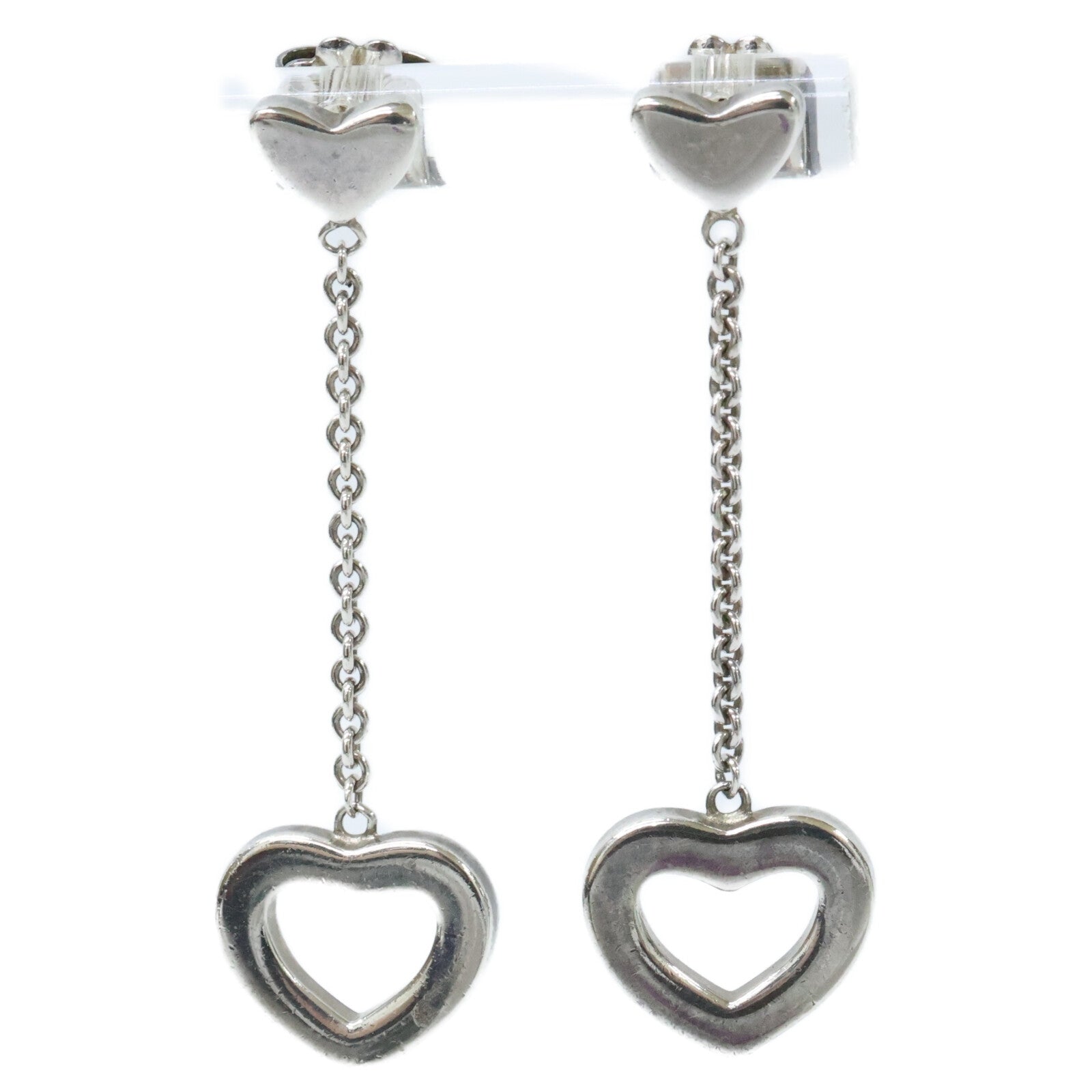 TIFFANY&Co. ティファニー 【美品】AG925 ハートリンク ドロップ ピアス