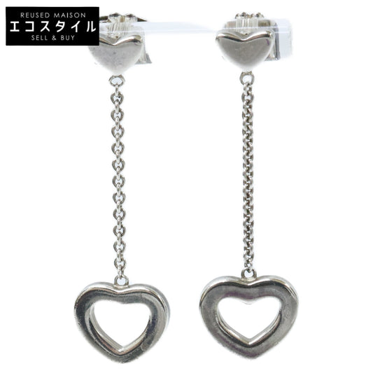 TIFFANY&Co. ティファニー 【美品】AG925 ハートリンク ドロップ ピアス