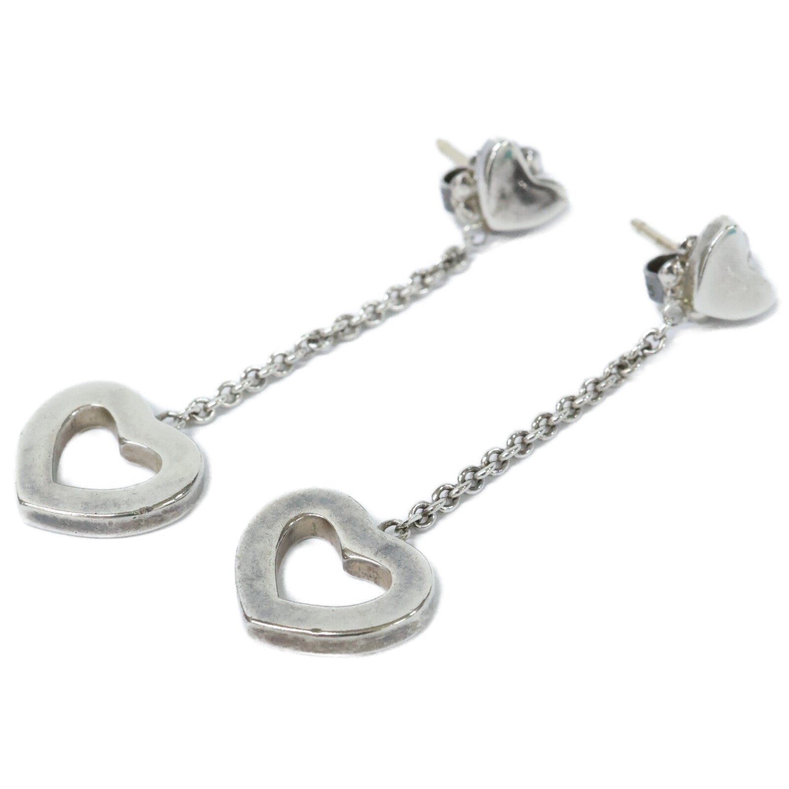 TIFFANY&Co. ティファニー 【美品】AG925 ハートリンク ドロップ ピアス