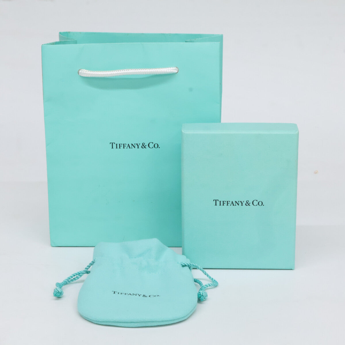TIFFANY&Co. ティファニー 750YG アトラス ピアスドサークル 4Pダイヤモンド ネックレス