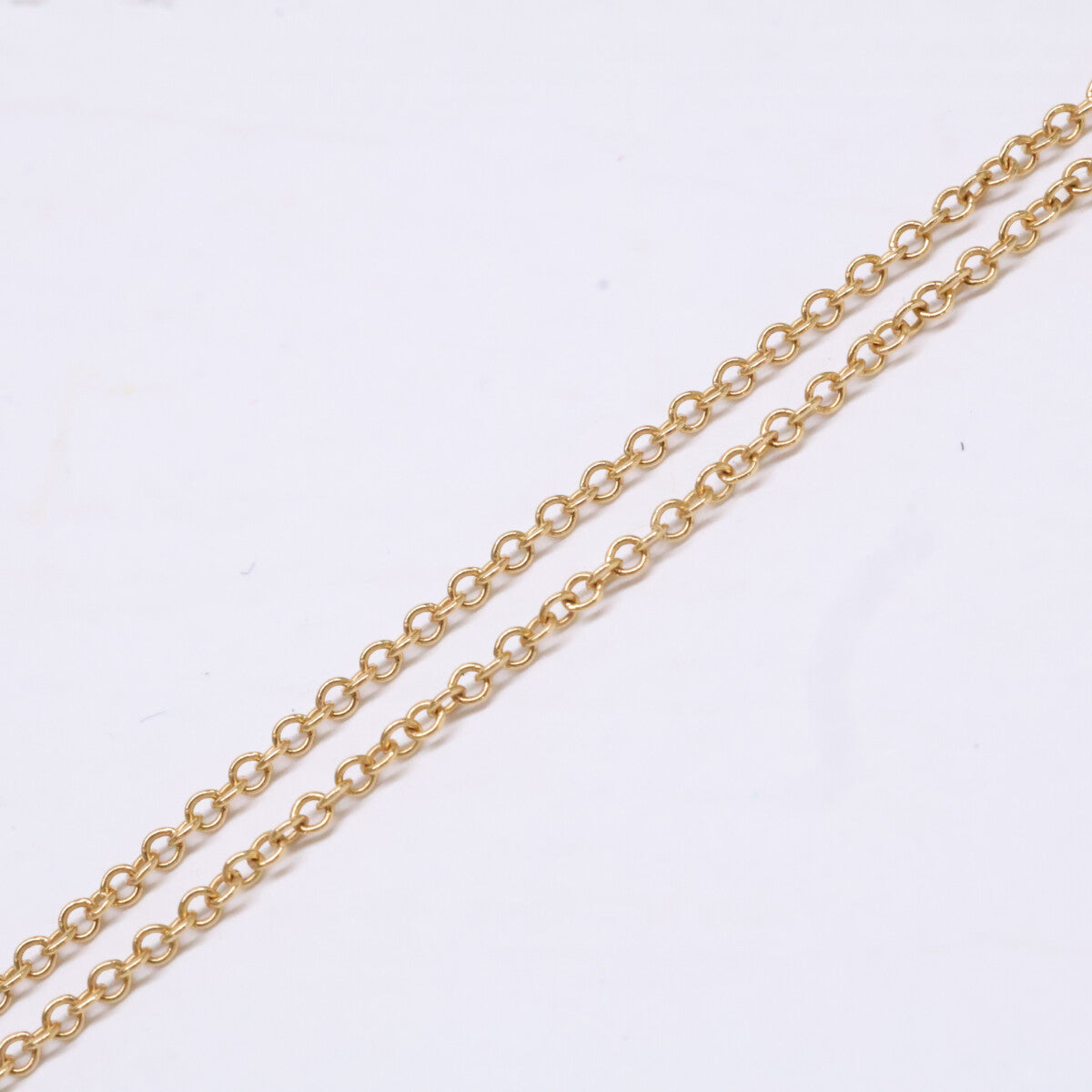 TIFFANY&Co. ティファニー 750YG アトラス ピアスドサークル 4Pダイヤモンド ネックレス