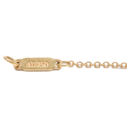 TIFFANY&Co. ティファニー 750YG アトラス ピアスドサークル 4Pダイヤモンド ネックレス