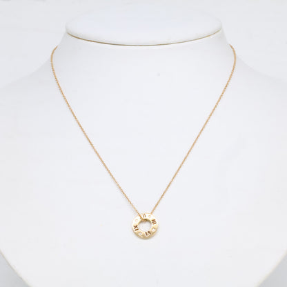 TIFFANY&Co. ティファニー 750YG アトラス ピアスドサークル 4Pダイヤモンド ネックレス