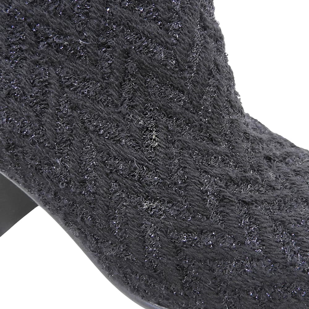 CHANEL シャネル 美品 ツイード ココマーク ショートブーツ シューズ レディース 黒 ブラック 40 G33906 シューズ