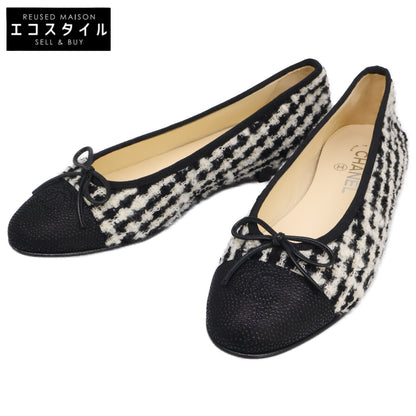 CHANEL シャネル G02819 ブラック ココマーク バレエシューズ シューズ