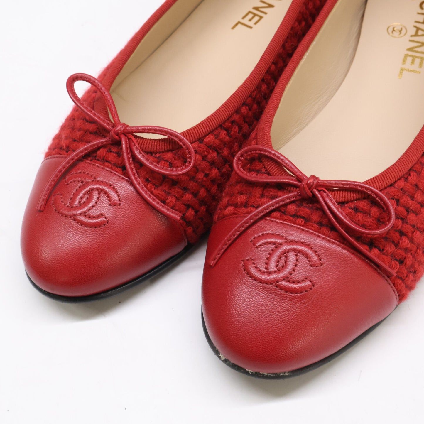 CHANEL シャネル G02819 ココマーク バレエシューズ シューズ