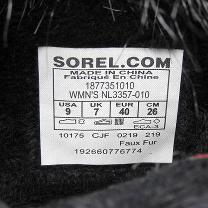 SOREL ソレル 新品同様 JOAN OF ARCTIC スノーブーツ メンズ ブラック 26cm シューズ