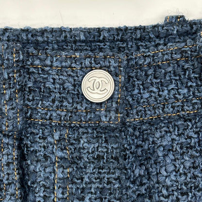 CHANEL シャネル P39404V28323 デニム調 ツイード スカート スカート