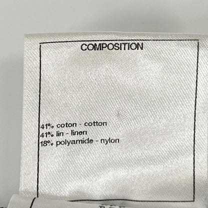 CHANEL シャネル P53209K06887 リネン混 フリル ニットワンピース ワンピース