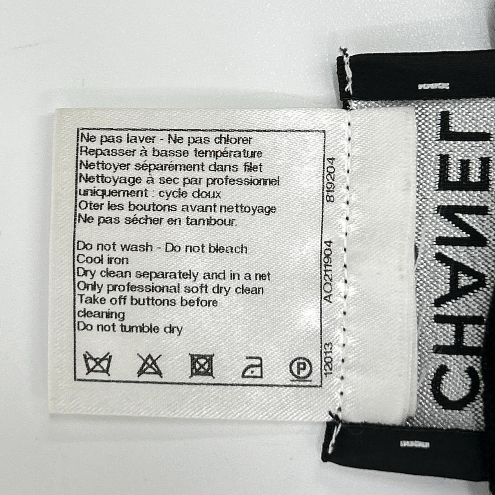 CHANEL シャネル P53209K06887 リネン混 フリル ニットワンピース ワンピース