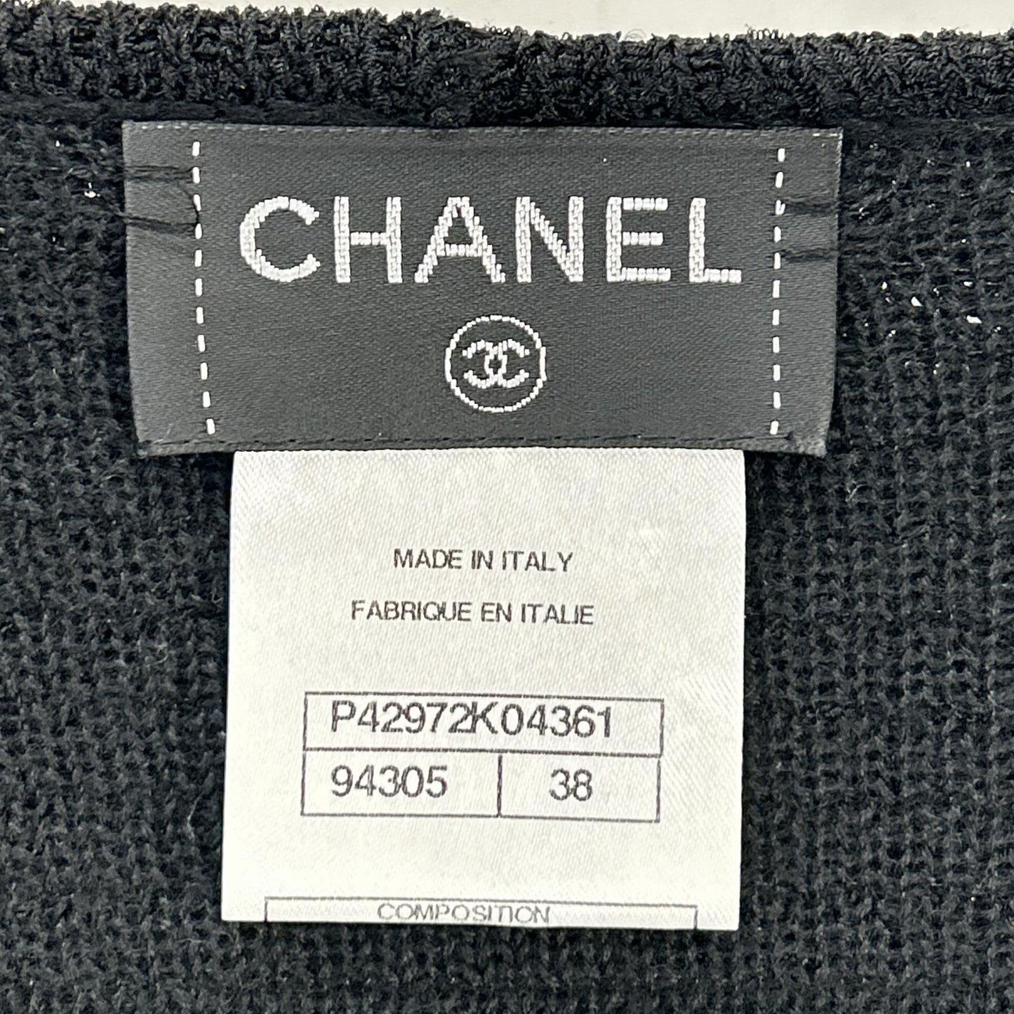 CHANEL シャネル P42972K04361 CC釦 シルク×カシミヤ ニットカーディガン トップス