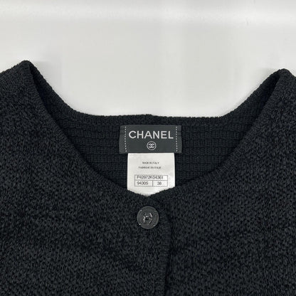 CHANEL シャネル P42972K04361 CC釦 シルク×カシミヤ ニットカーディガン トップス