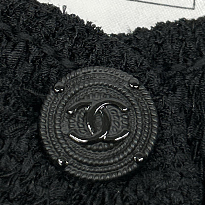 CHANEL シャネル P42972K04361 CC釦 シルク×カシミヤ ニットカーディガン トップス