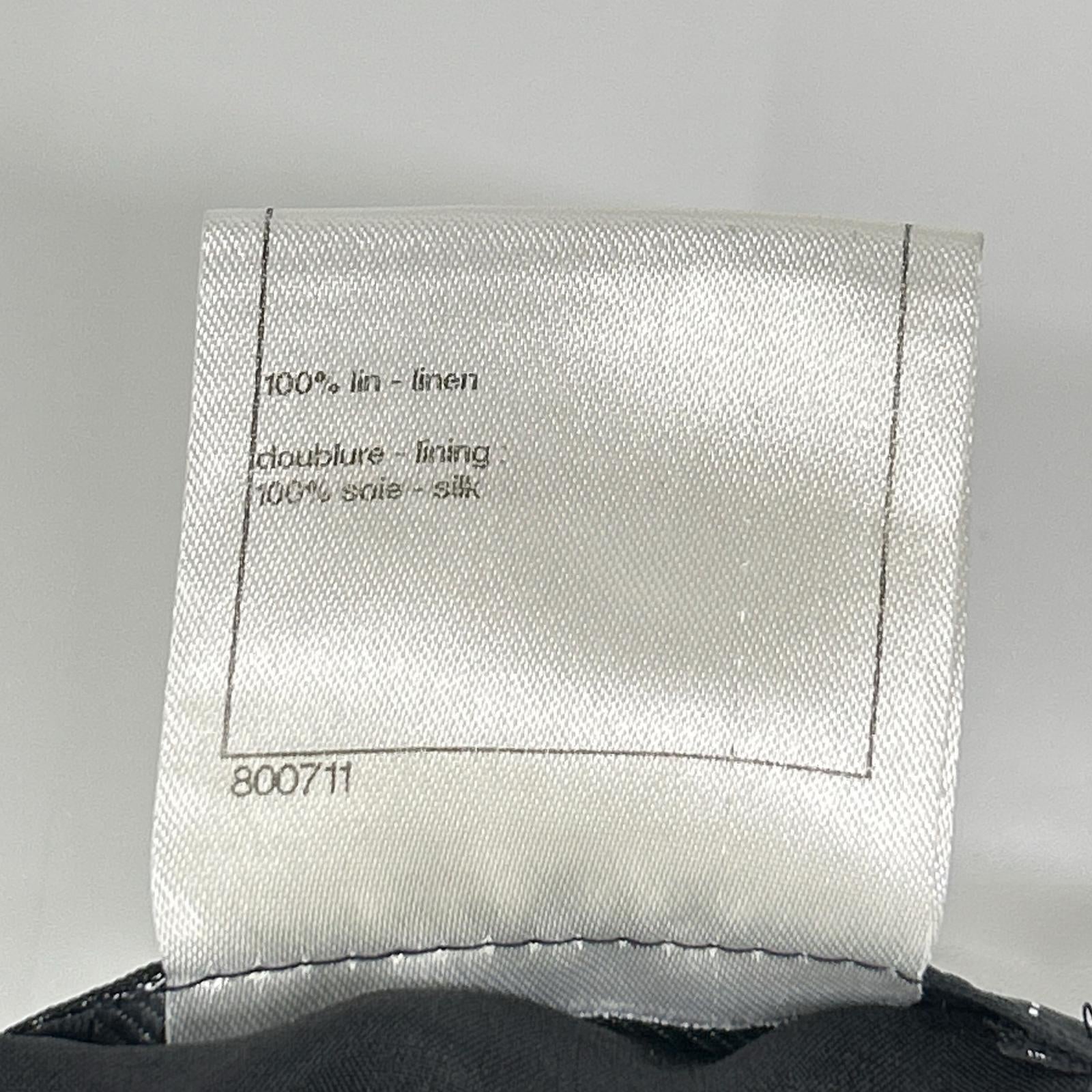 CHANEL シャネル P43116V28988 グリポア釦 リネン ワンピース ワンピース