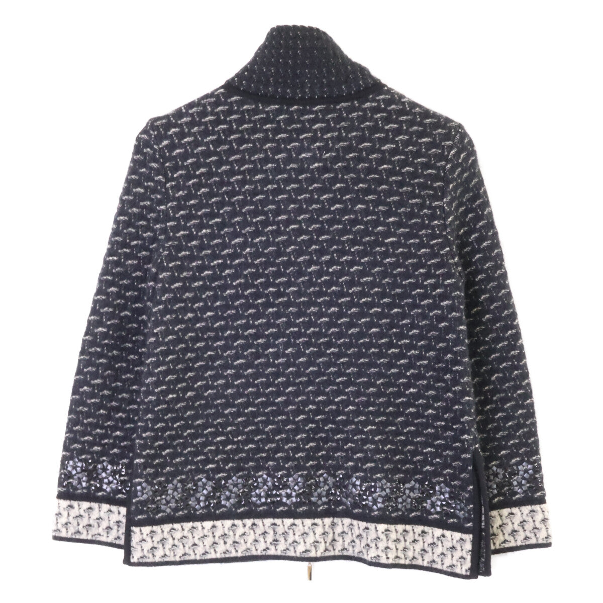 CHANEL シャネル 美品 国内正規 P39234K02786、P39241 カシミヤシルク混 モヘヤニット ジップジャケット スカート セットアップ スーツ セットアップ