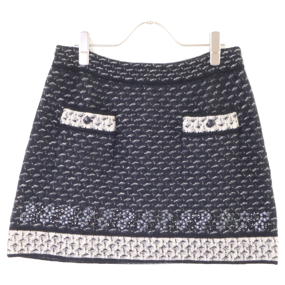 CHANEL シャネル 美品 国内正規 P39234K02786、P39241 カシミヤシルク混 モヘヤニット ジップジャケット スカート セットアップ スーツ セットアップ
