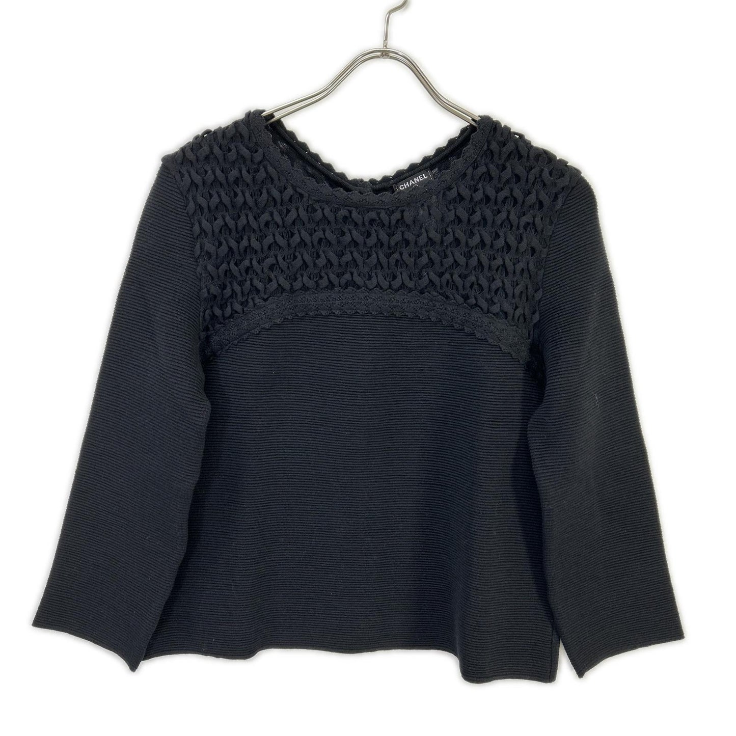 CHANEL シャネル P41983K03209 ブラック CC釦 ニットセーター トップス