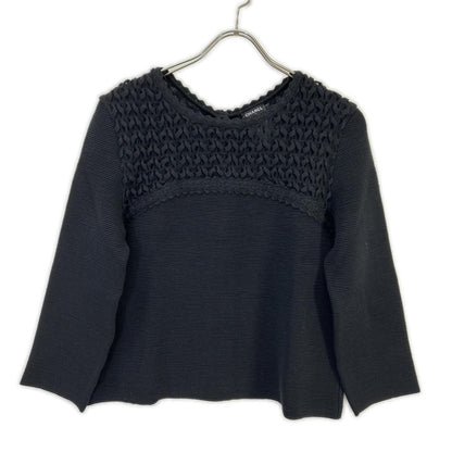 CHANEL シャネル P41983K03209 ブラック CC釦 ニットセーター トップス