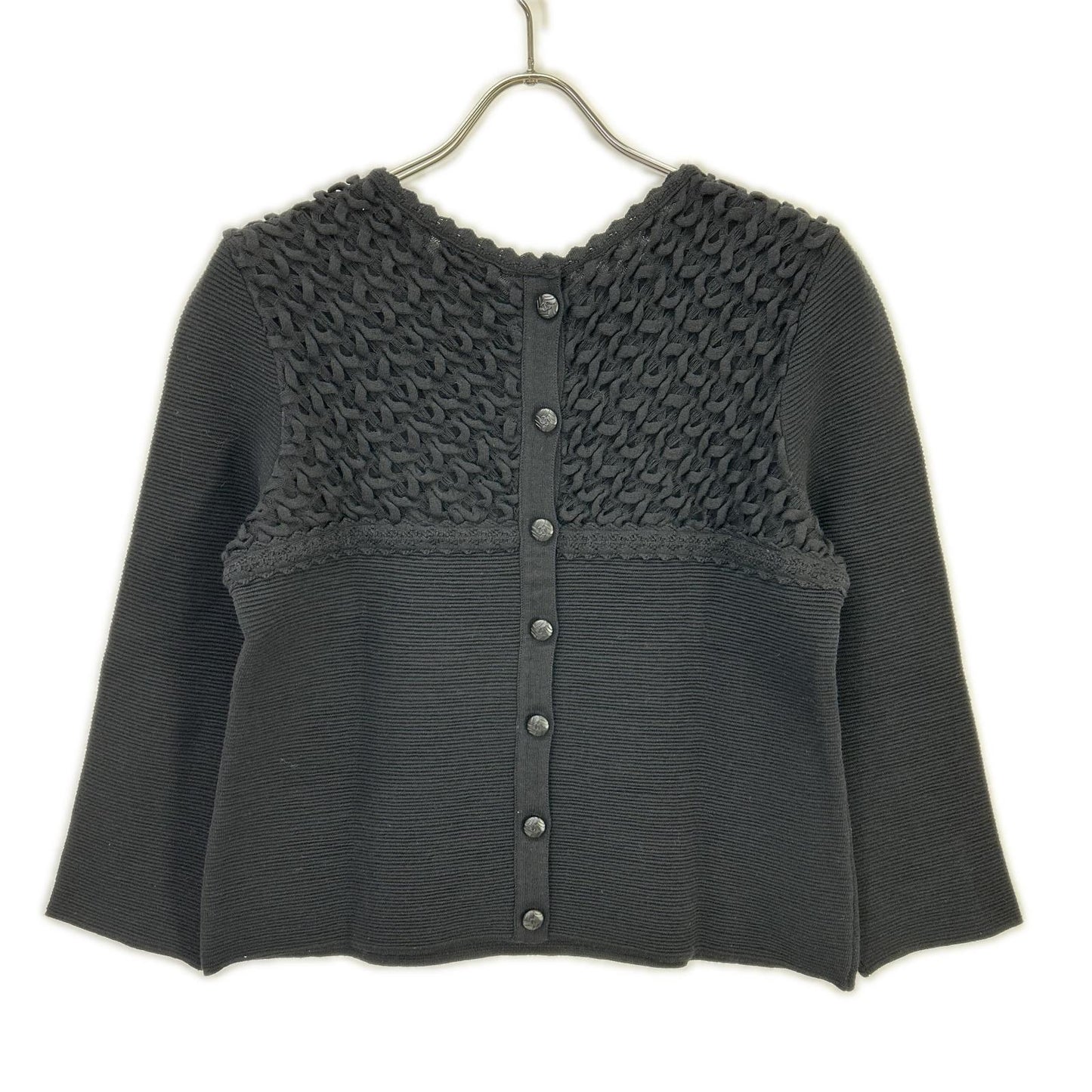 CHANEL シャネル P41983K03209 ブラック CC釦 ニットセーター トップス