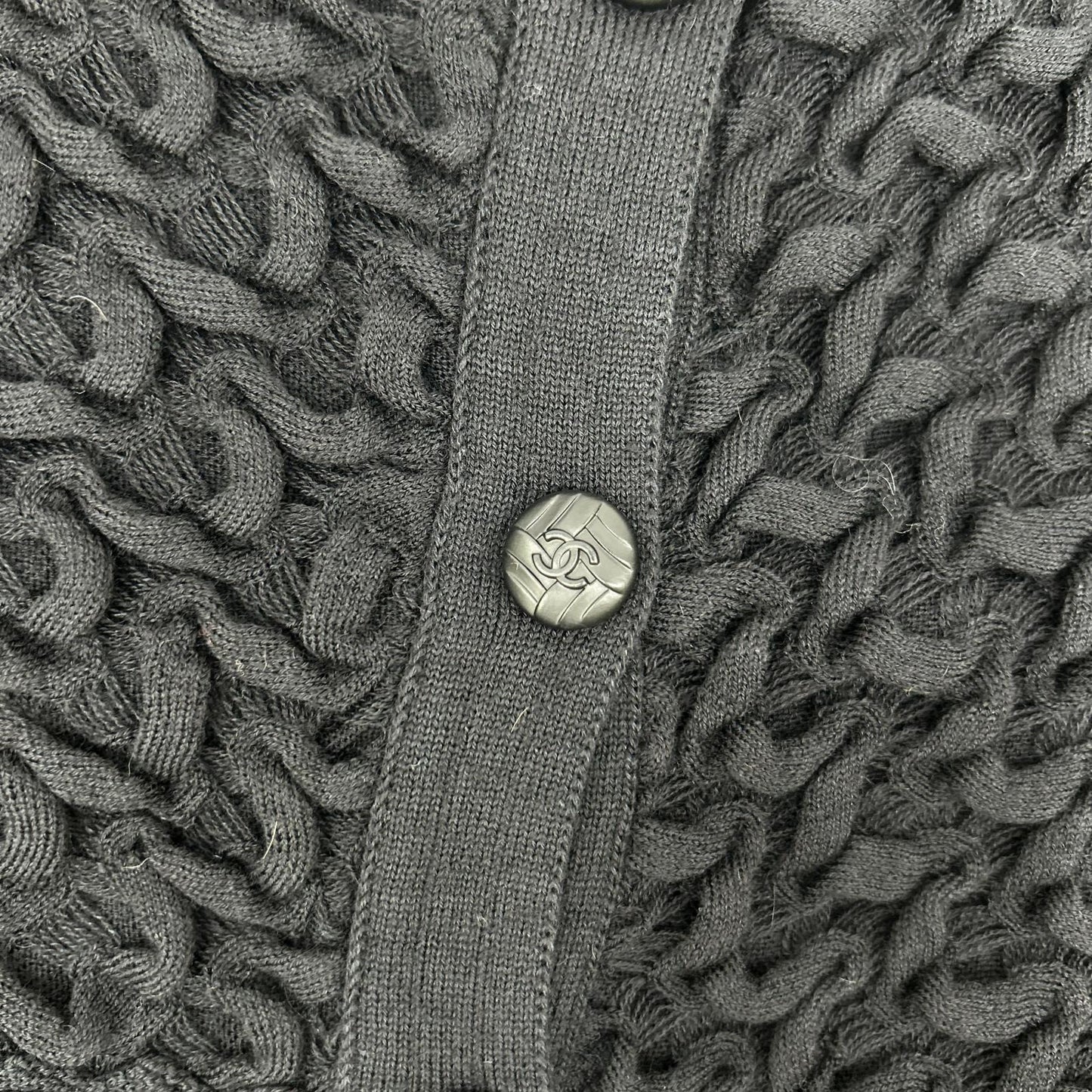 CHANEL シャネル P41983K03209 ブラック CC釦 ニットセーター トップス