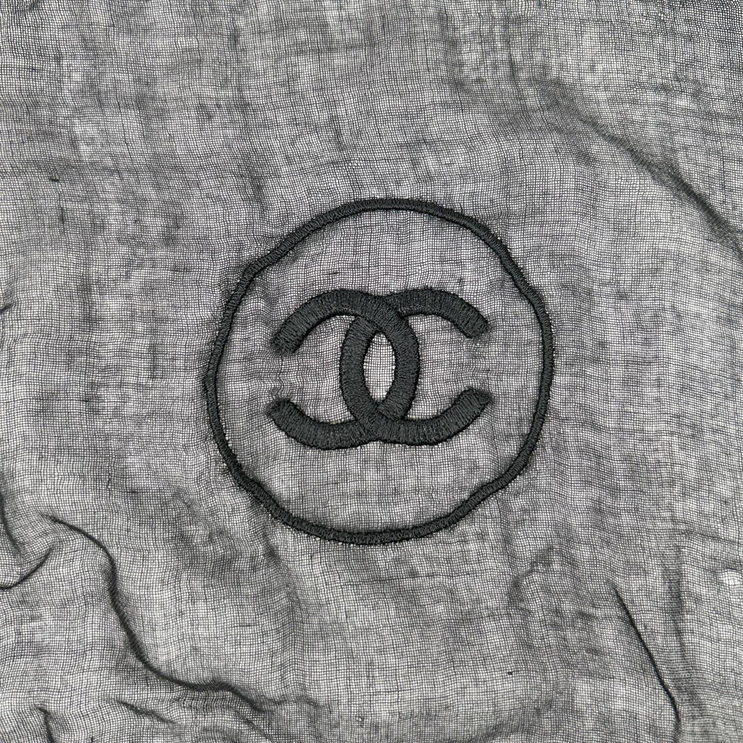 CHANEL シャネル 2009 クリスマス ココマーク刺繍 カシミヤ混 ストール ストール
