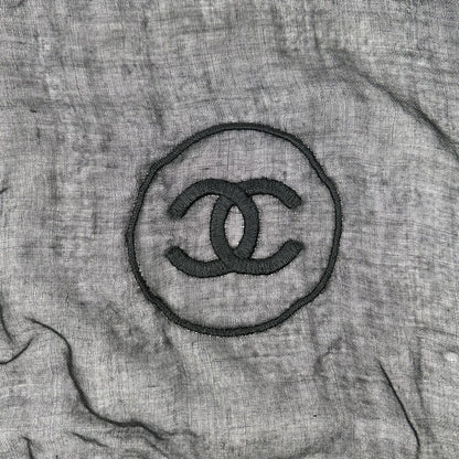 CHANEL シャネル 2009 クリスマス ココマーク刺繍 カシミヤ混 ストール ストール
